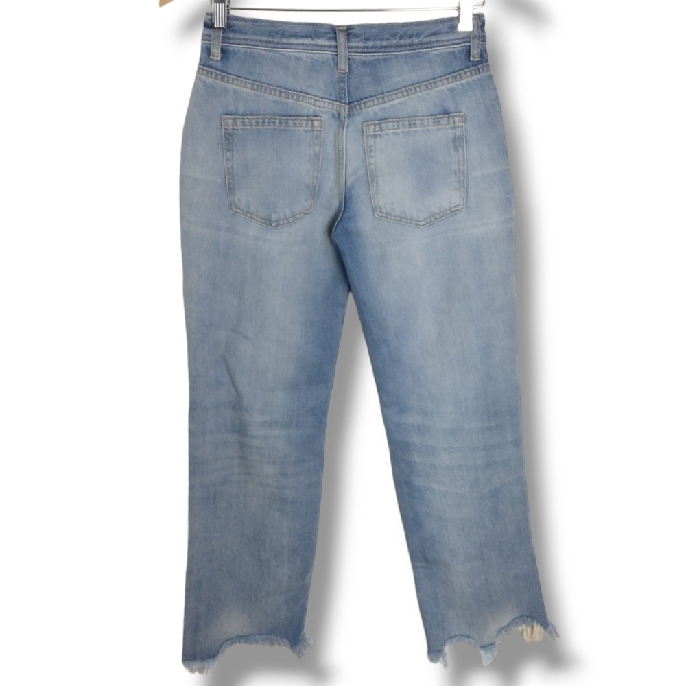 NWT Free People Maggie Mid Rise Straight Jeans Size 24 - Picture 9 of 13